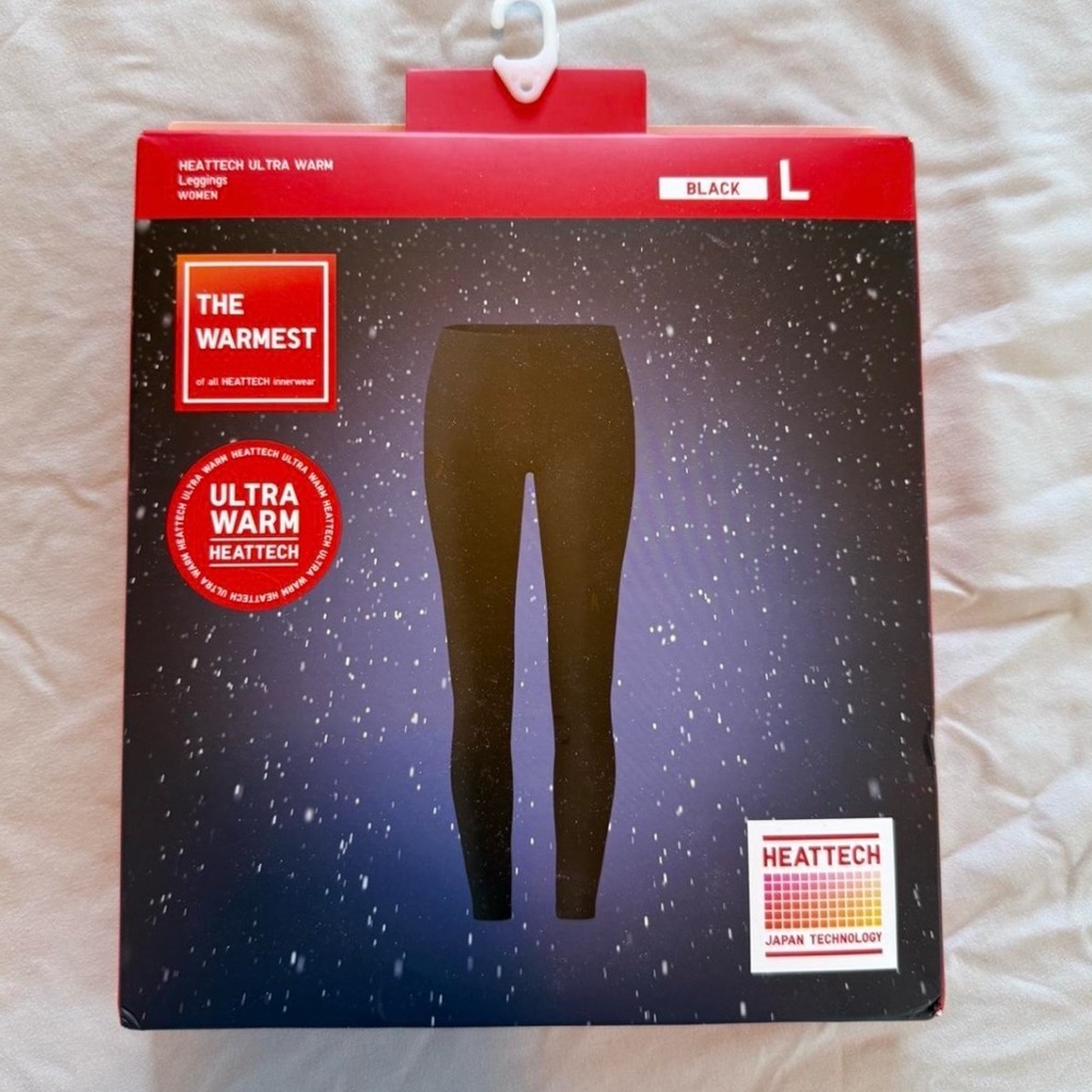 HEATTECH Ultra Warm Black Leggings never worn still packaged